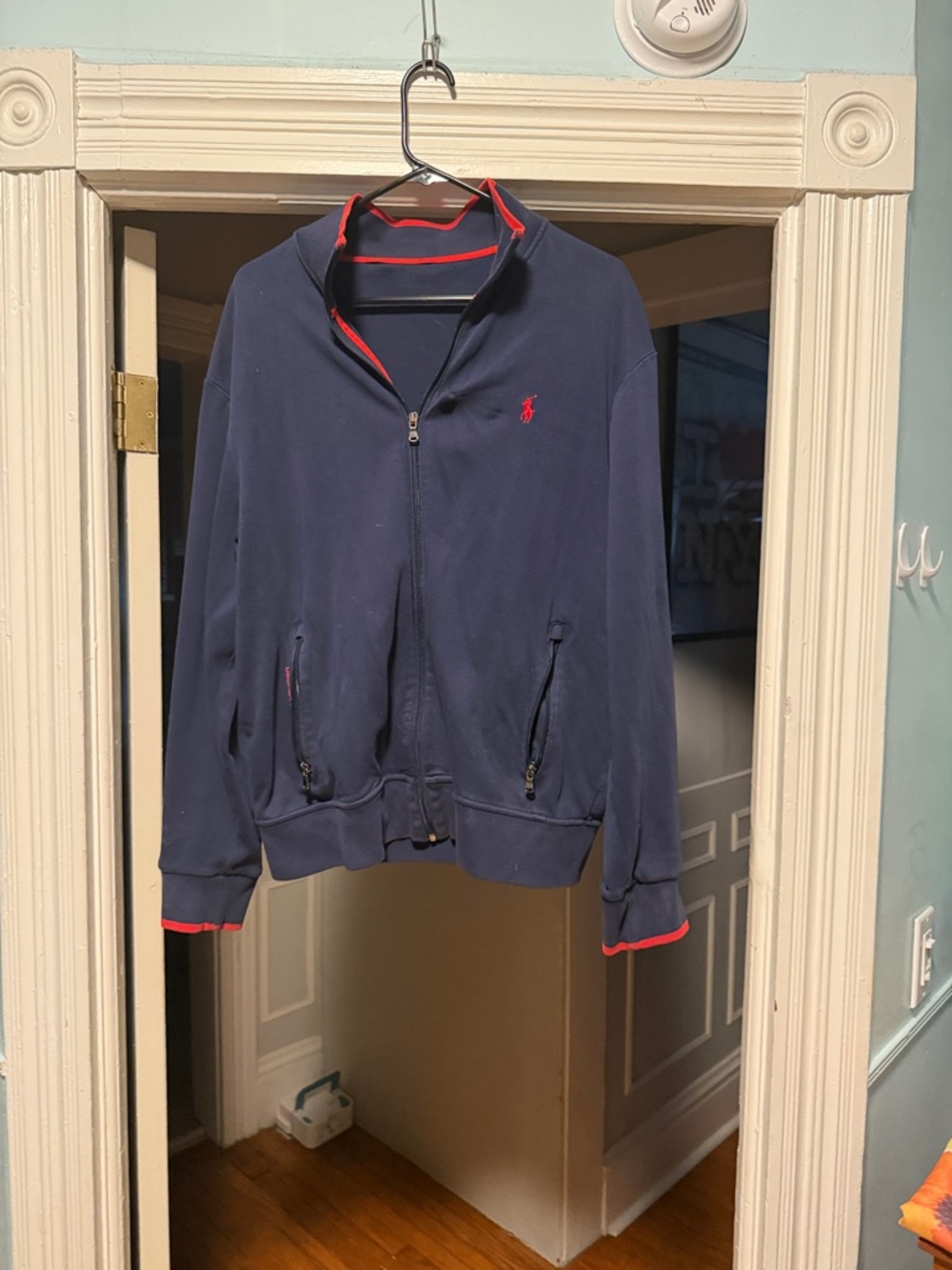 Ralph Lauren Navy track Jacket with Red Accents